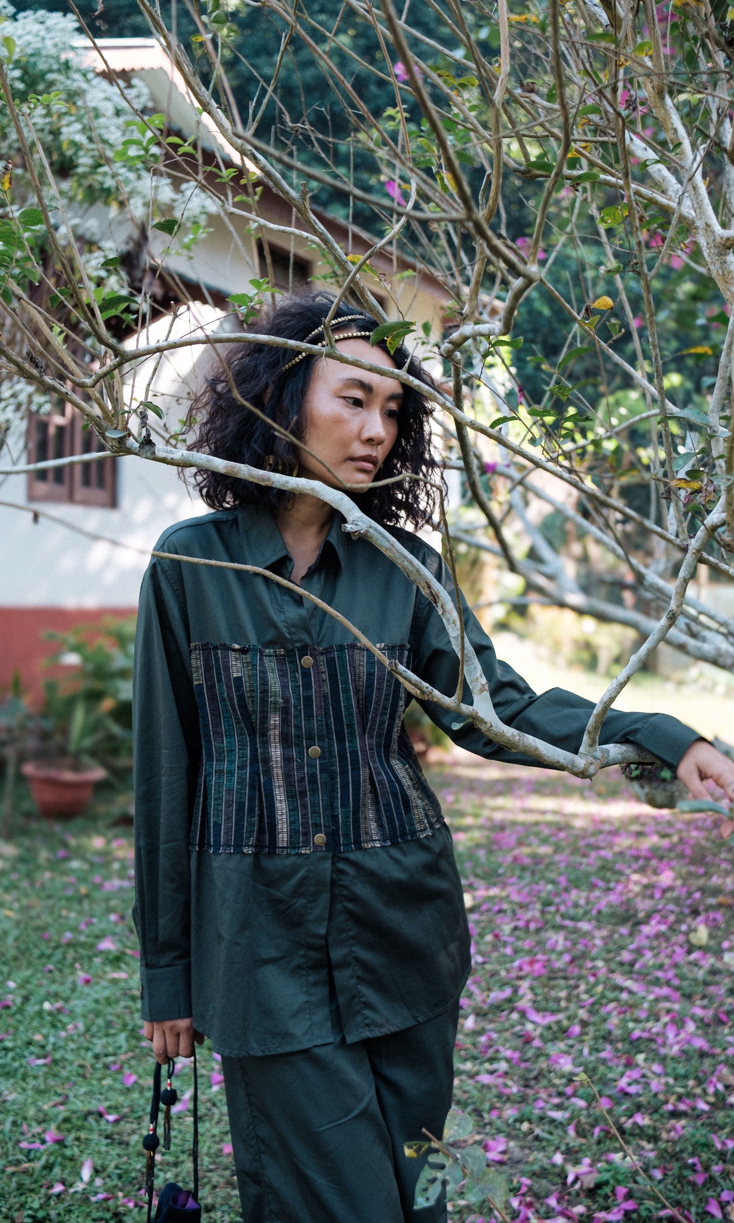 Upcycled Hunza Shirt - Green