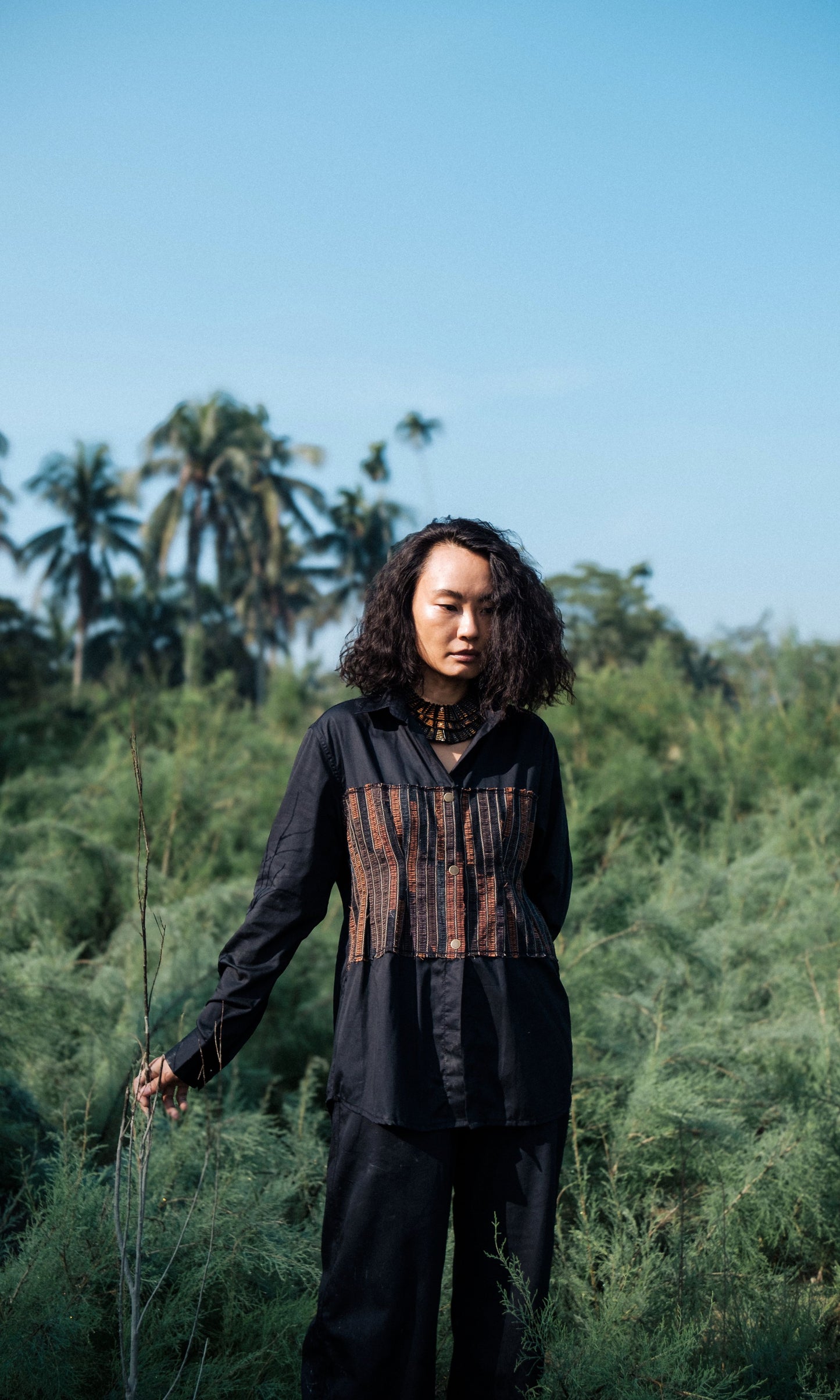 Upcycled Hunza Shirt - Black Copper