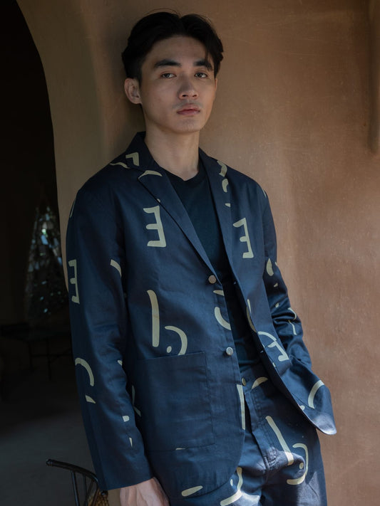 Cambridge Blazer - Line Printed