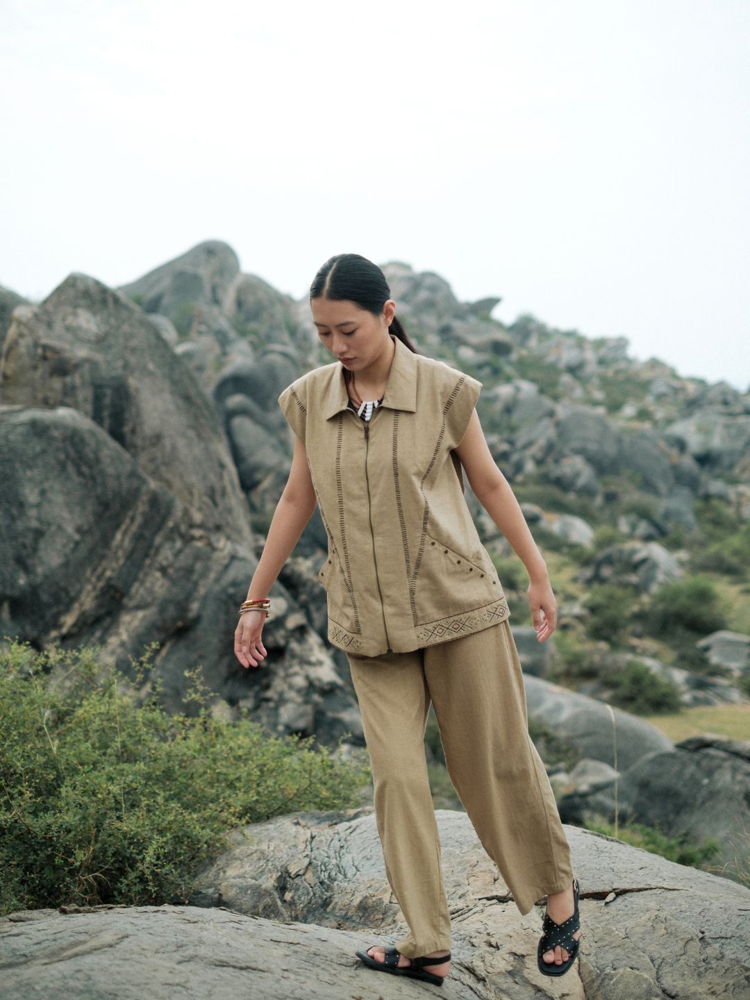 Handwoven Barrel Pants