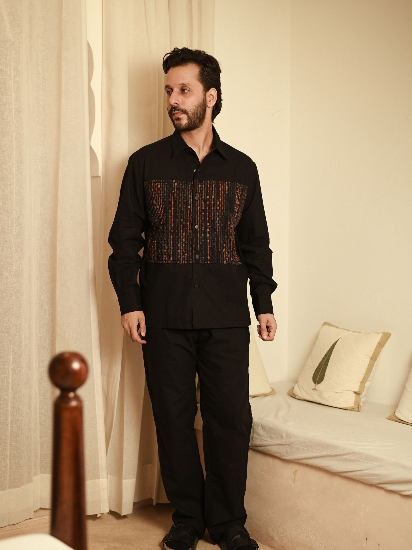 Upcycled Handwoven Hunza Shirt - Copper