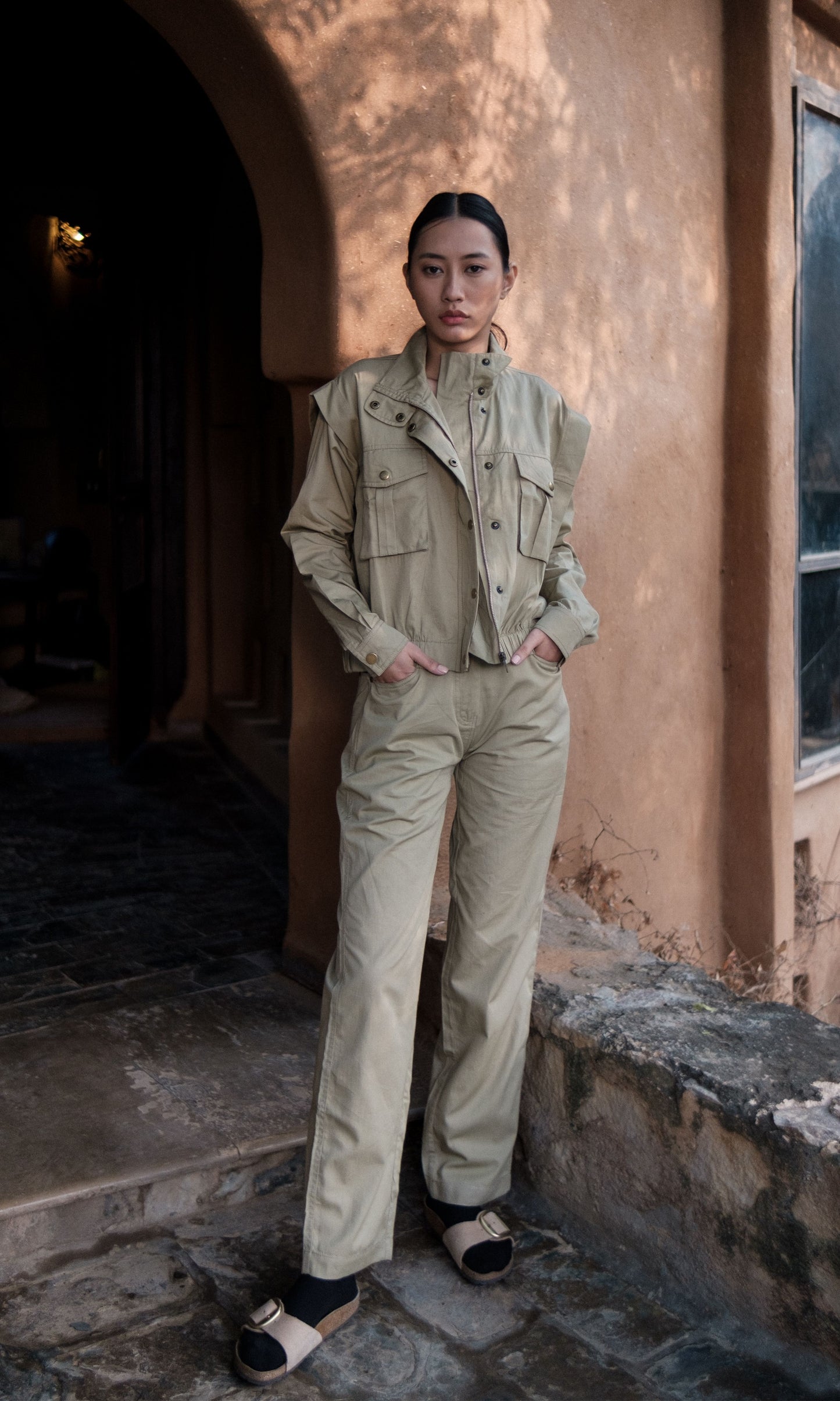 Sheldon Cropped Jacket - Solid