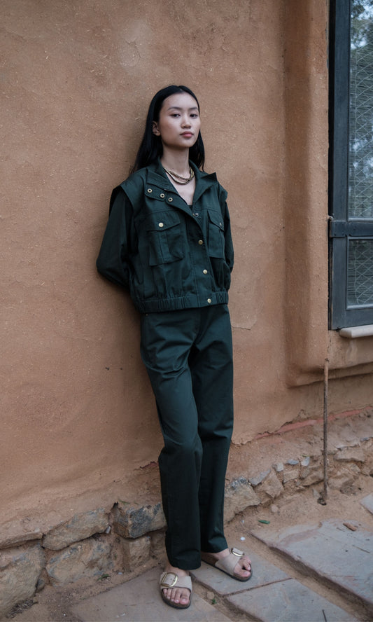 Sheldon Cropped Jacket - Solid