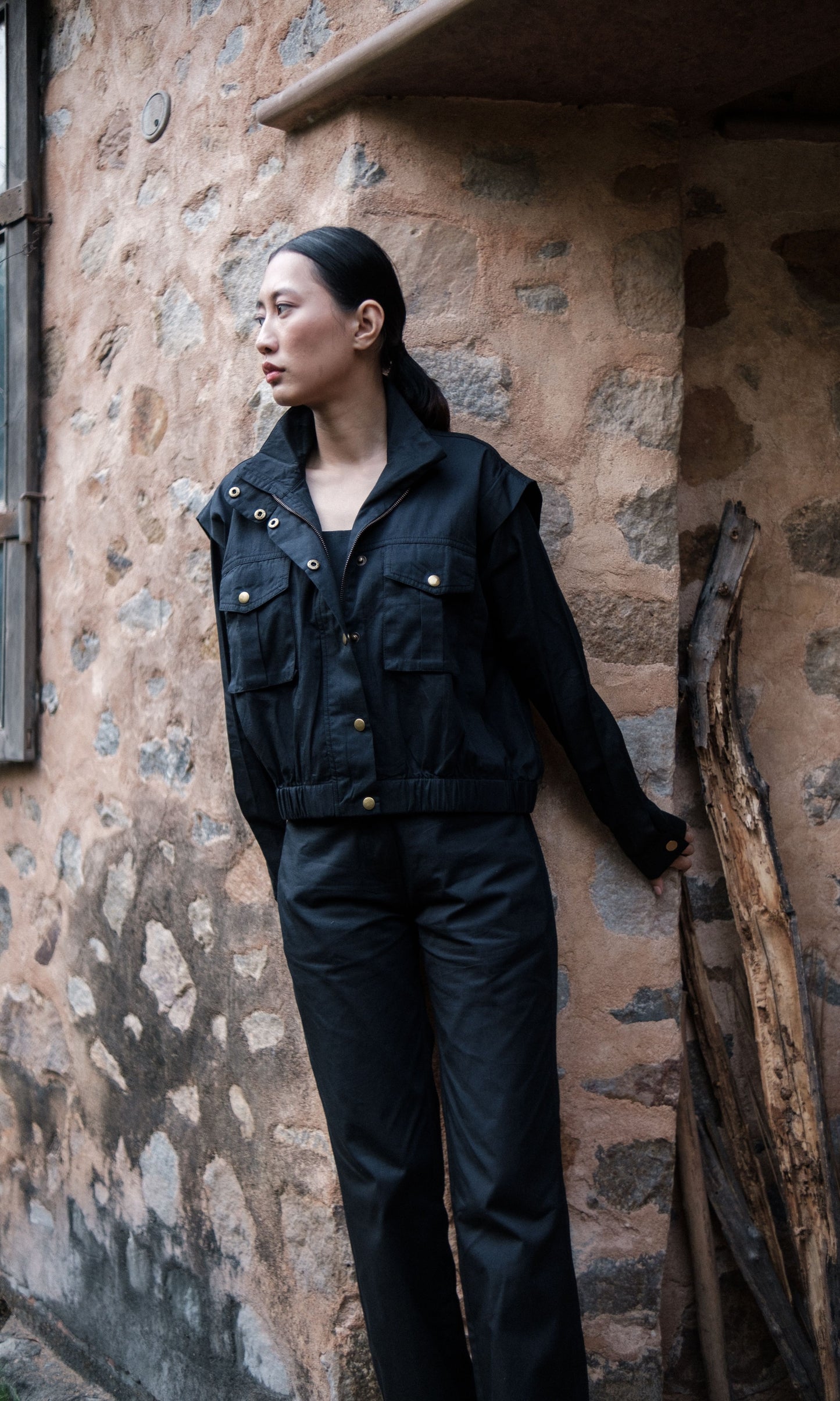 Sheldon Cropped Jacket - Solid