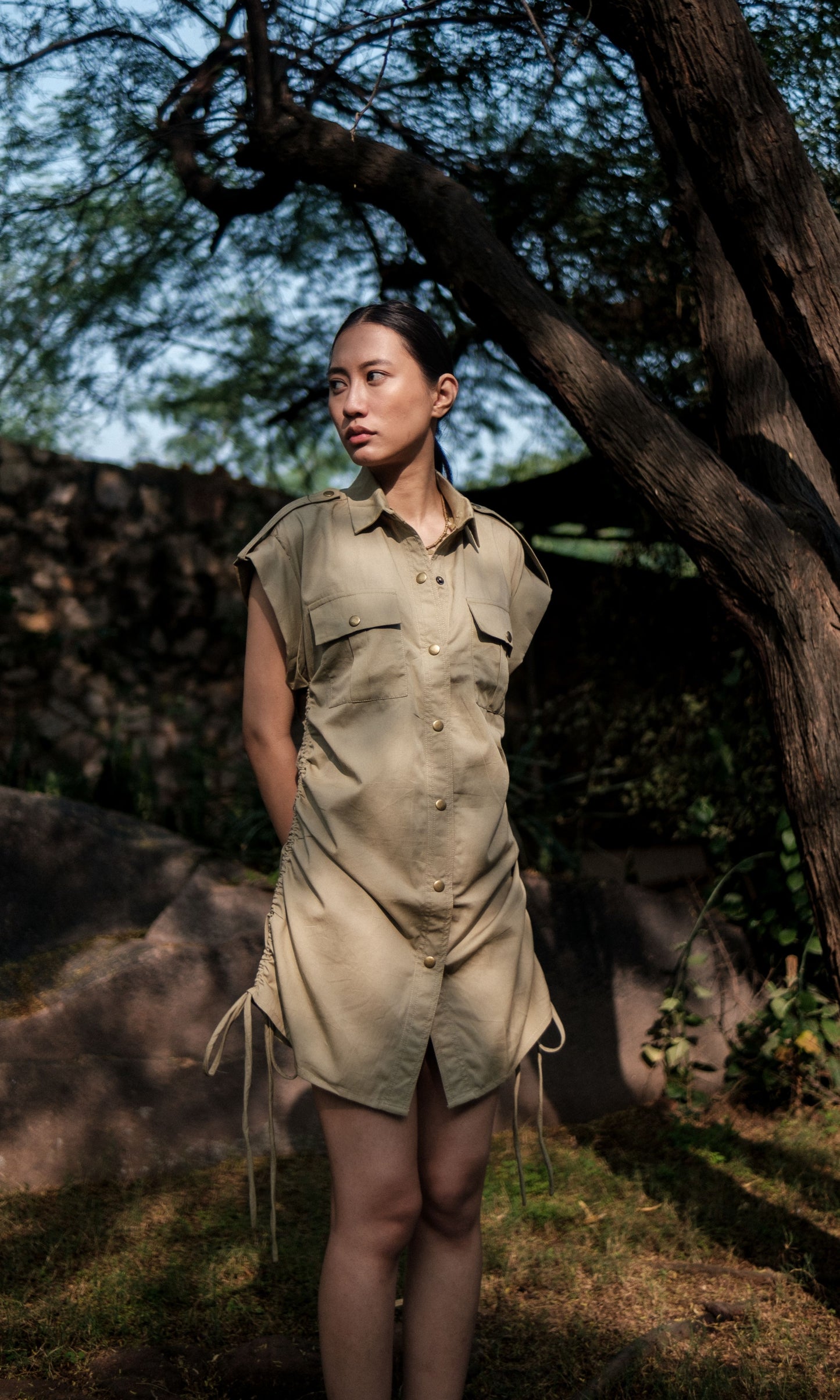 Sunrise Gather Dress - Solid