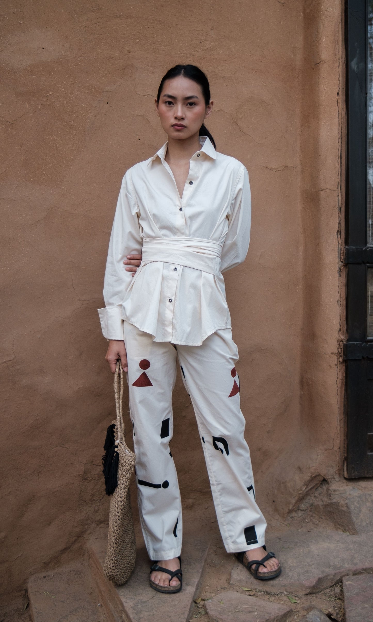 Nara Front Knot Shirt - Solid