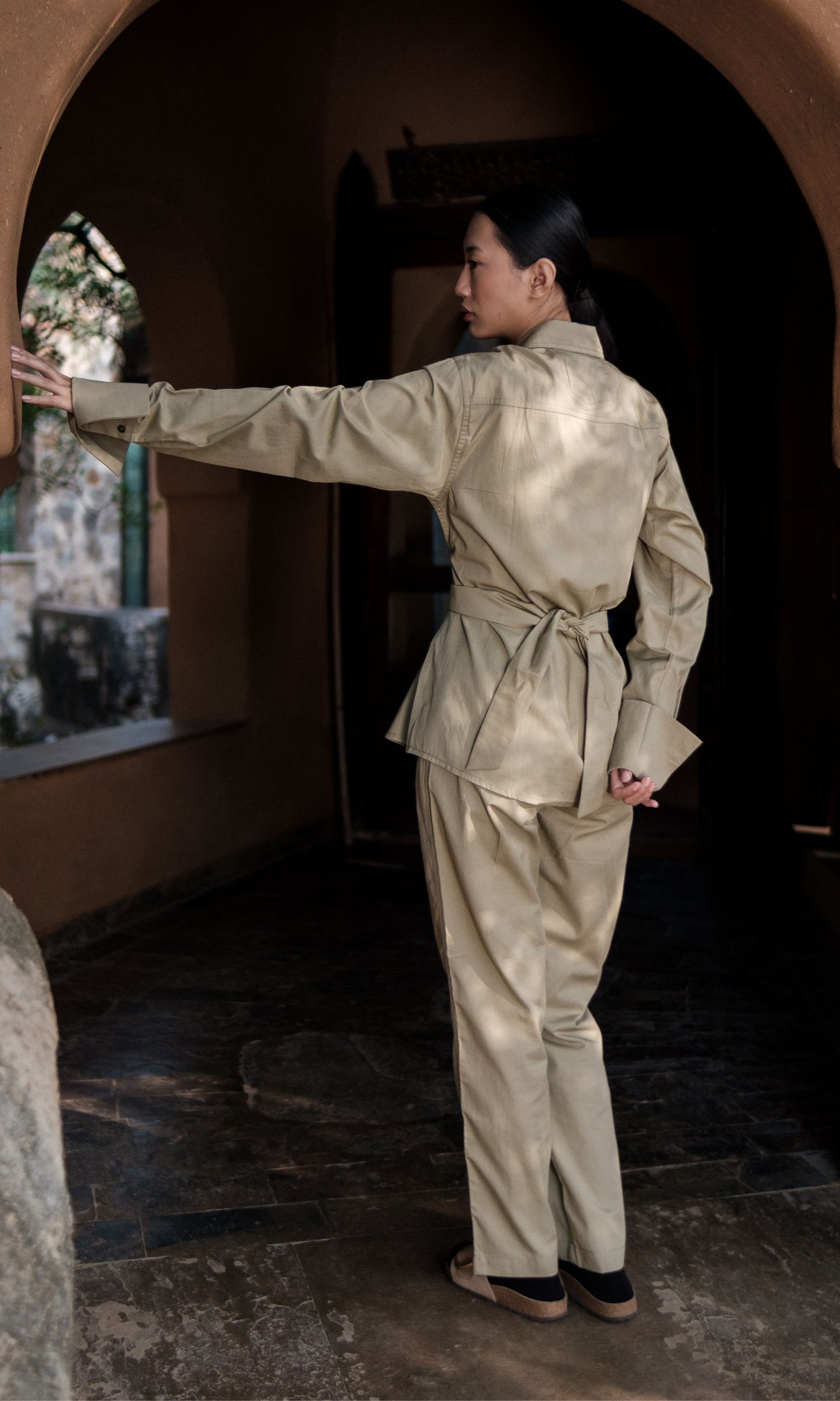 Nara Front Knot Shirt - Solid