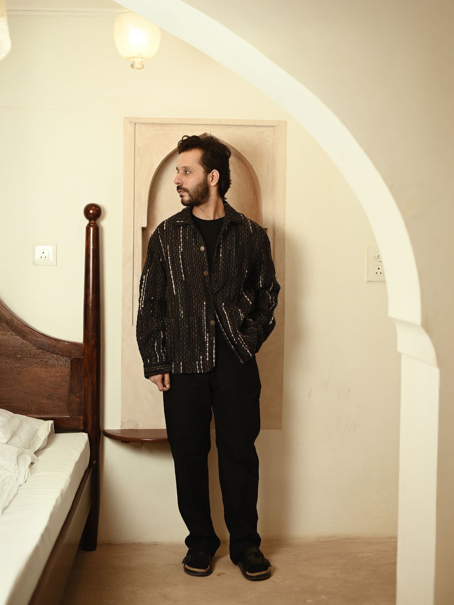 Upcycled Handwoven Berlin Jacket - Green