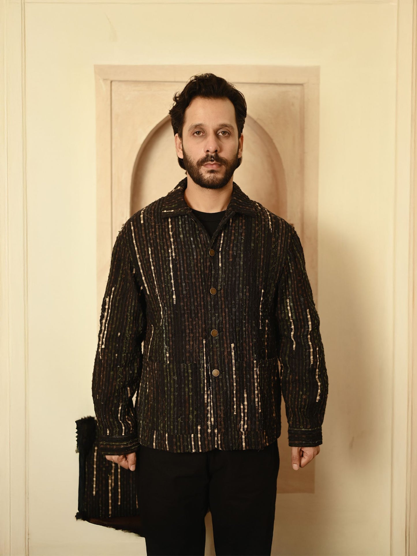 Upcycled Handwoven Berlin Jacket - Green