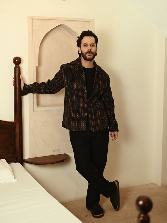 Upcycled Handwoven Berlin Jacket - Copper