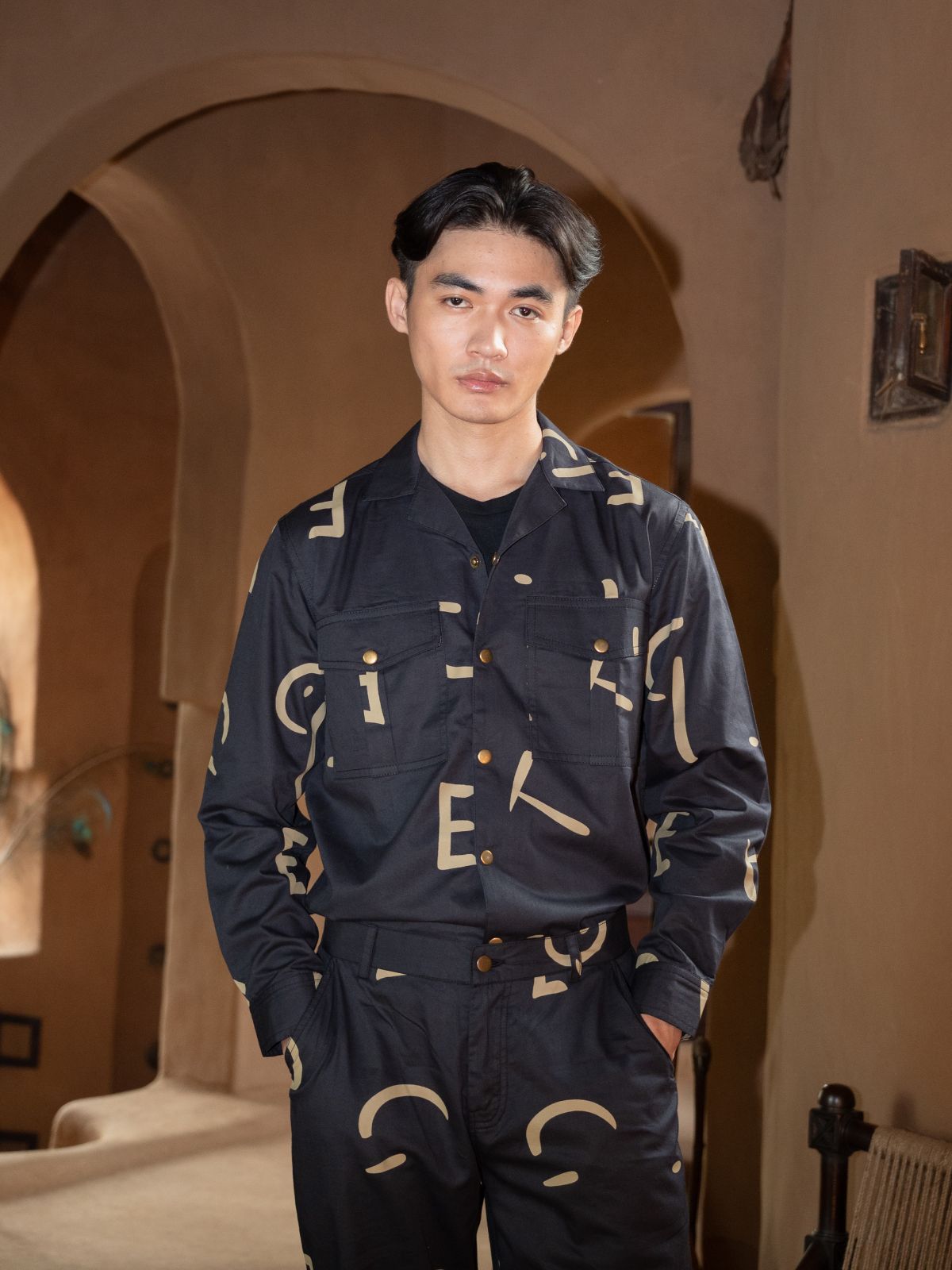 Safari Shirt - Line Printed