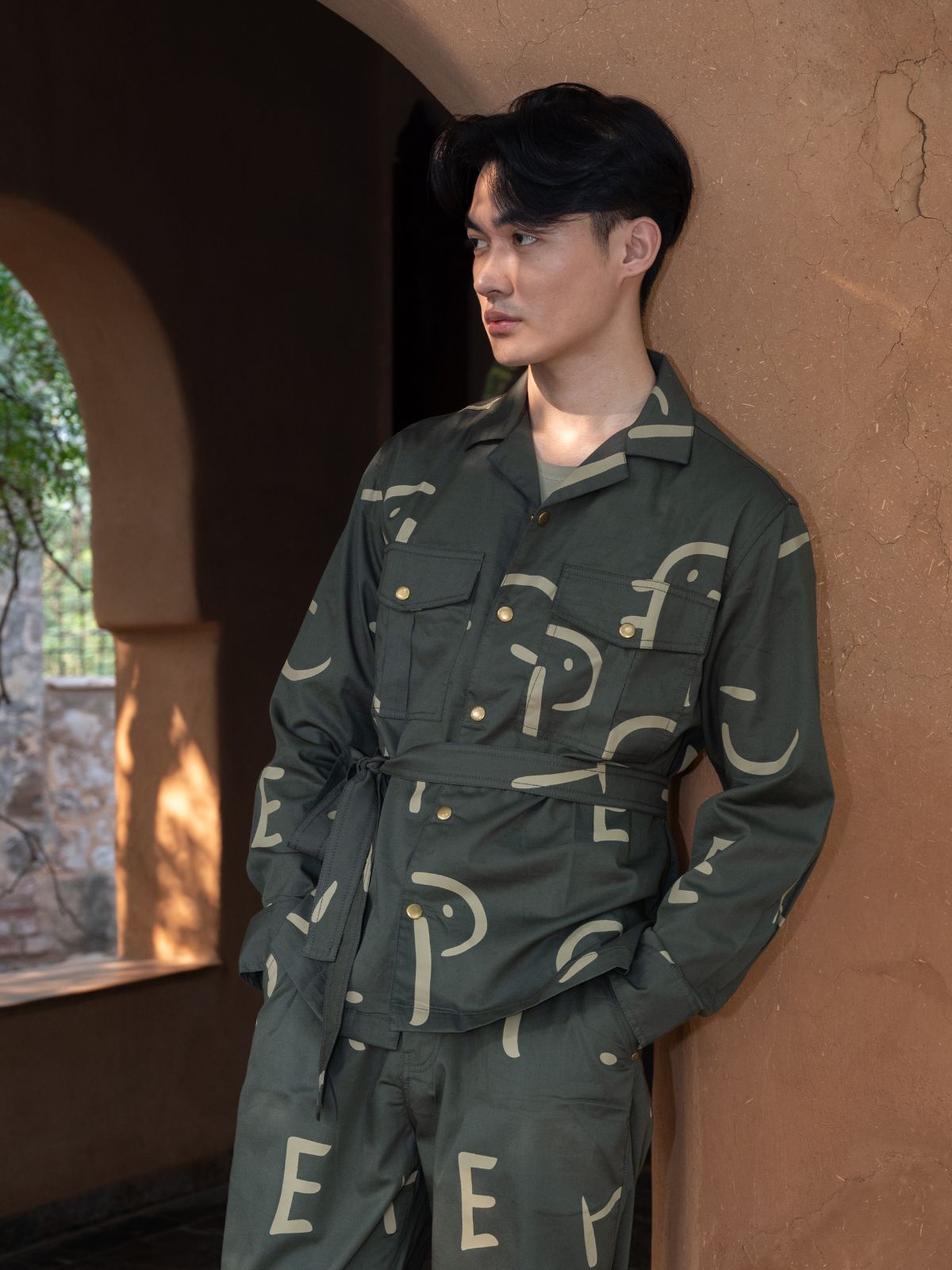 Safari Shirt - Line Printed