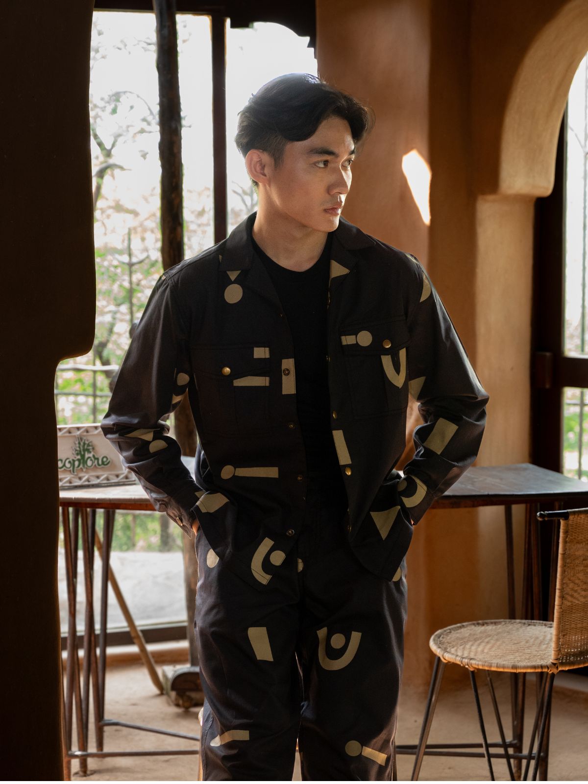 Safari Shirt - Triangular Print