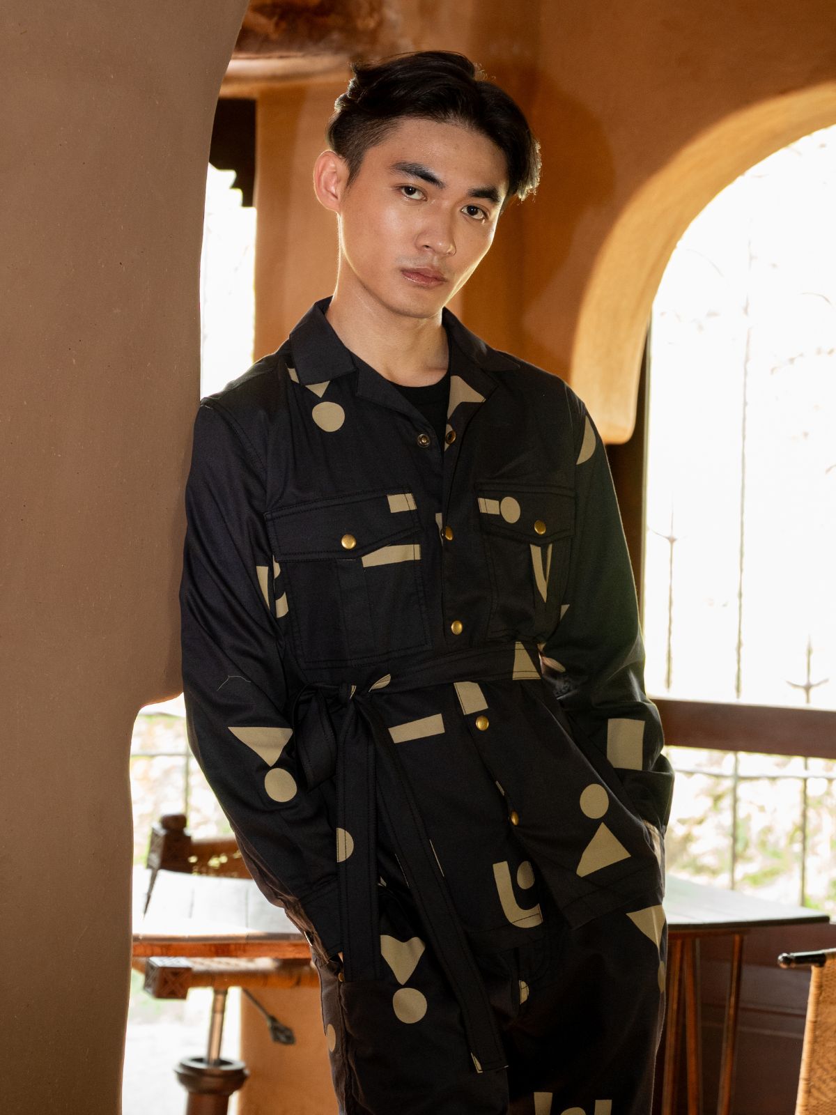 Safari Shirt - Triangular Print