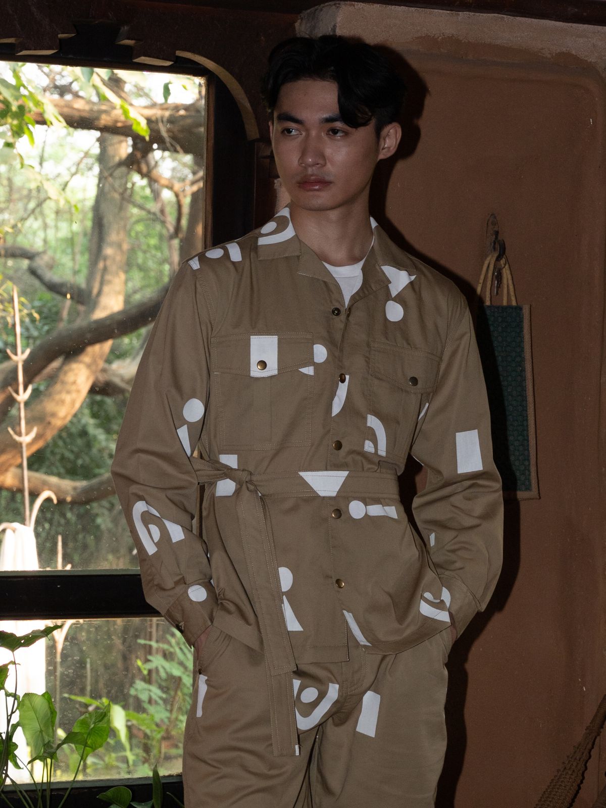 Safari Shirt - Triangular Print