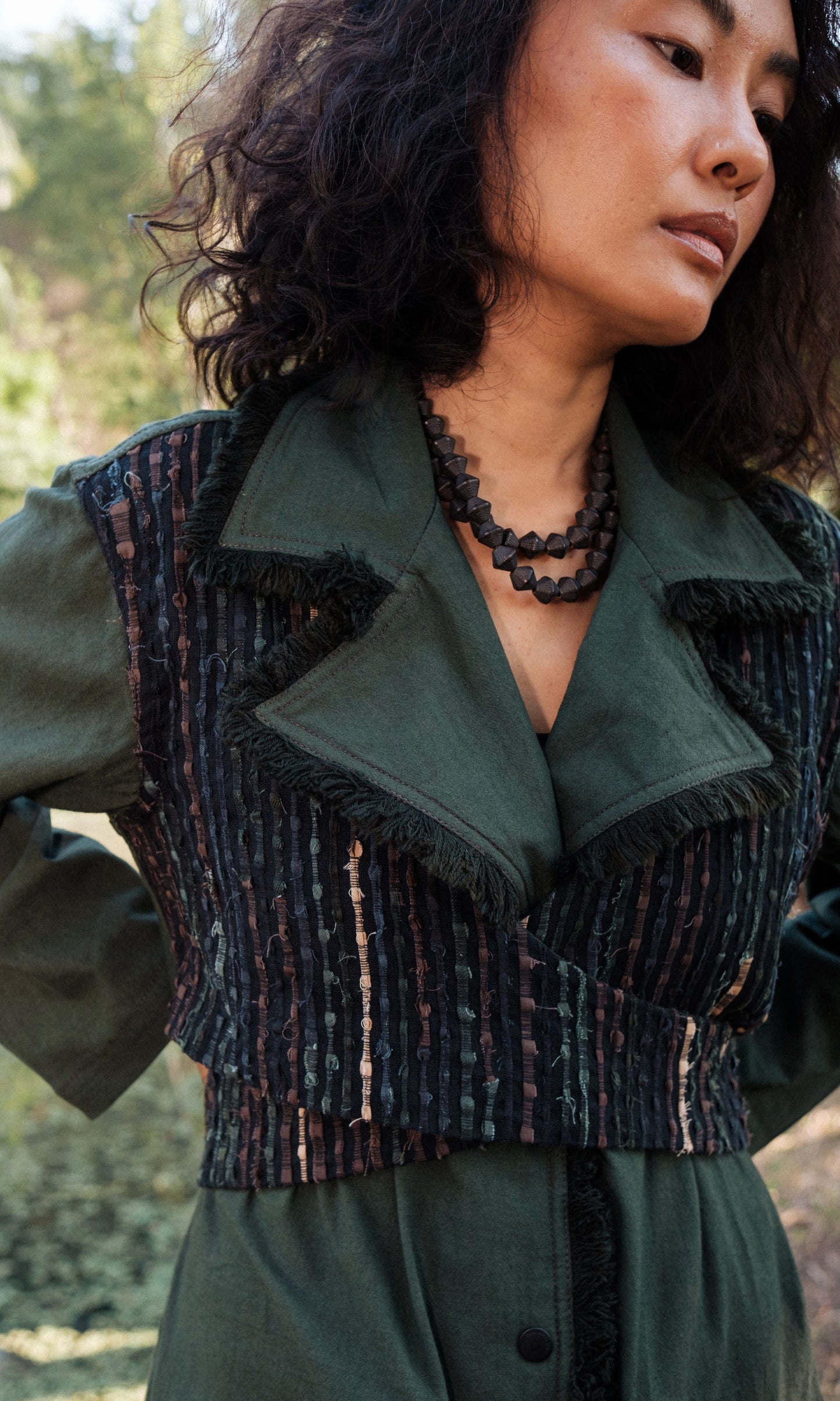 Handwoven Copenhagen Trench - Green