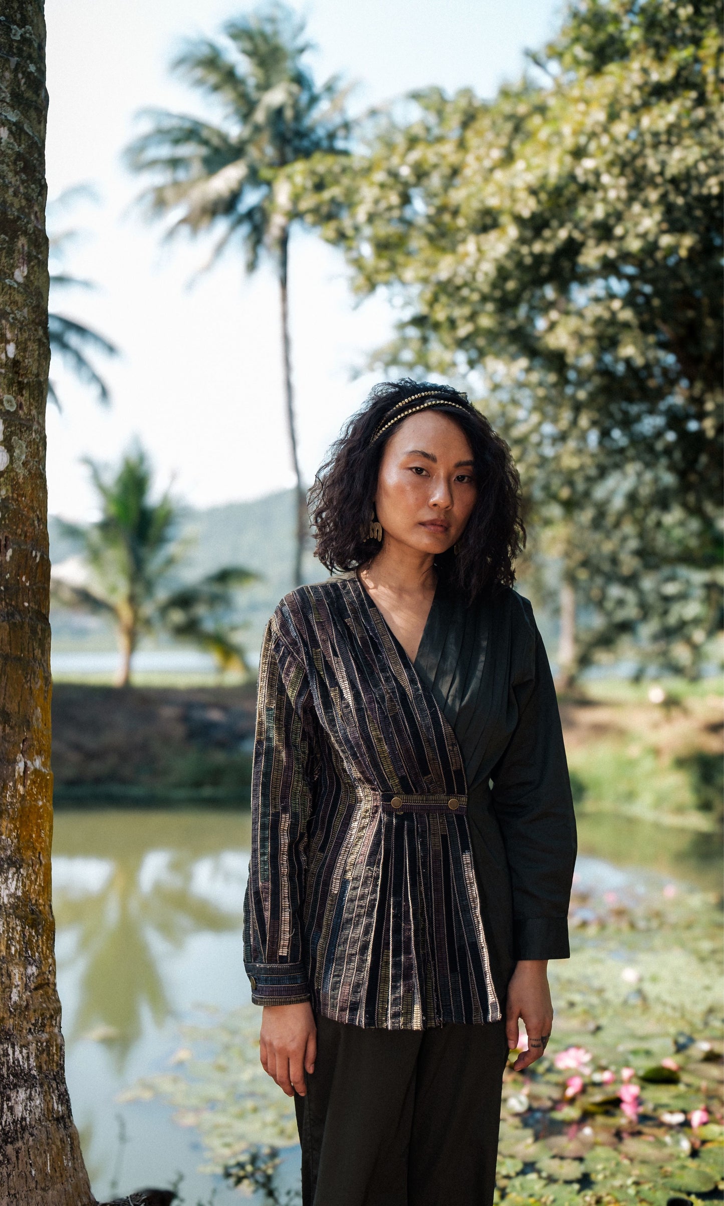 Upcycled Florence Top - Green