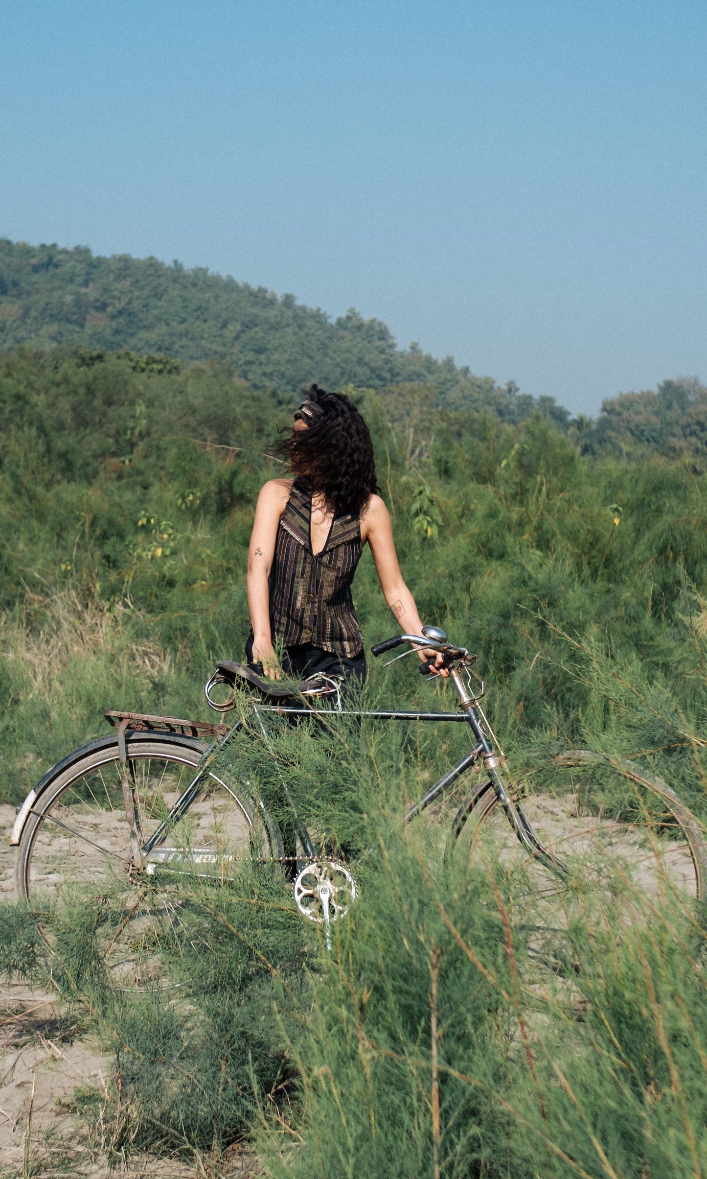 Upcycled Country Vest - Green