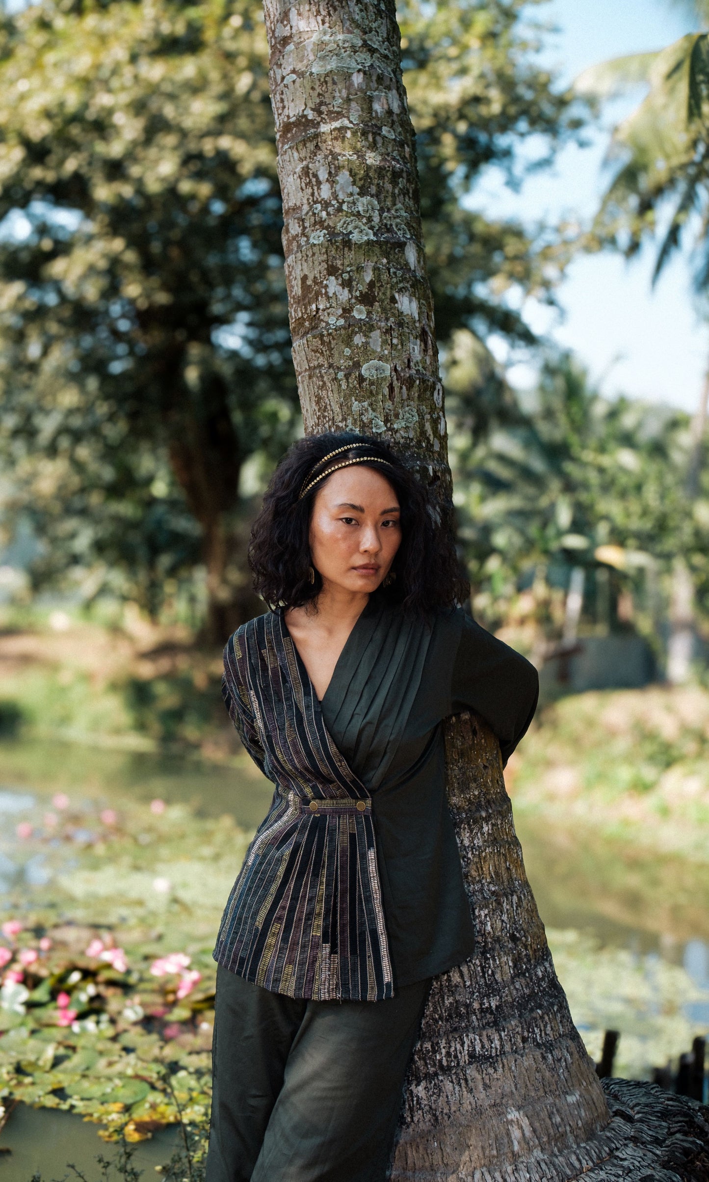 Upcycled Florence Top - Green