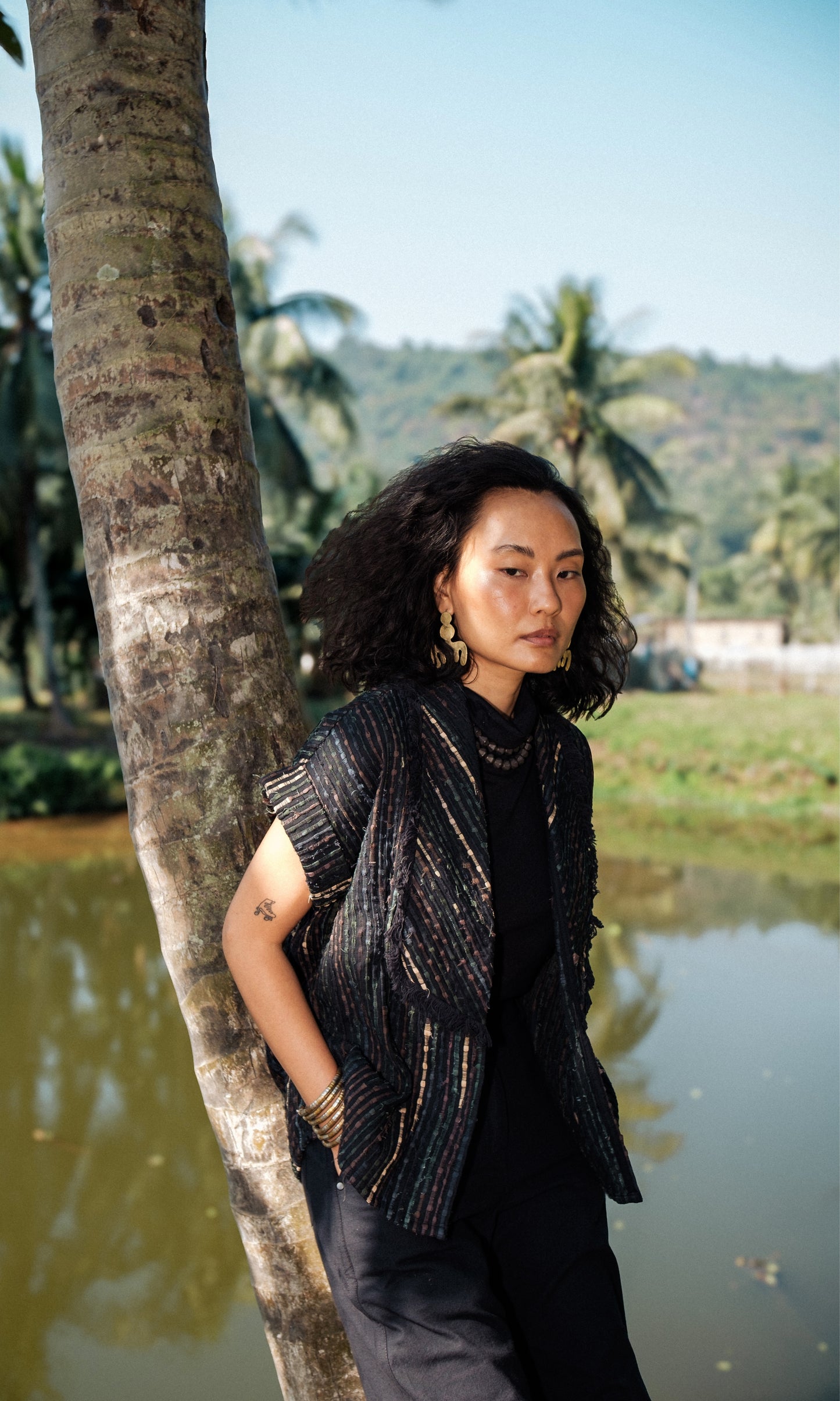 Handwoven Berlin Shawl Collar-Set