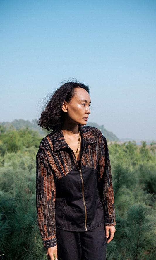 Upcycled Arizona Shirt - Black Copper