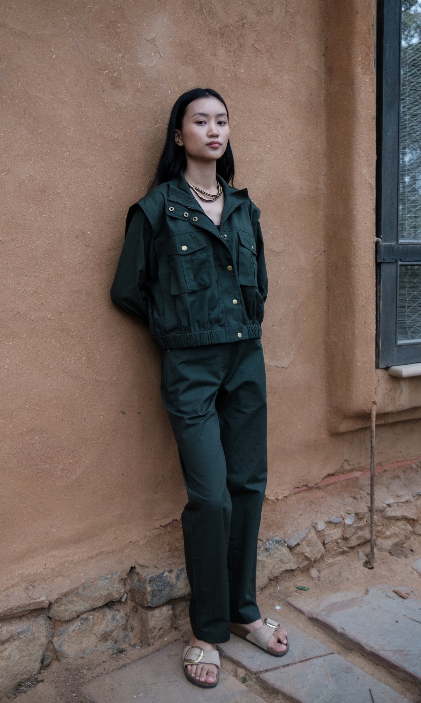 Sheldon Cropped Jacket Solid-Set