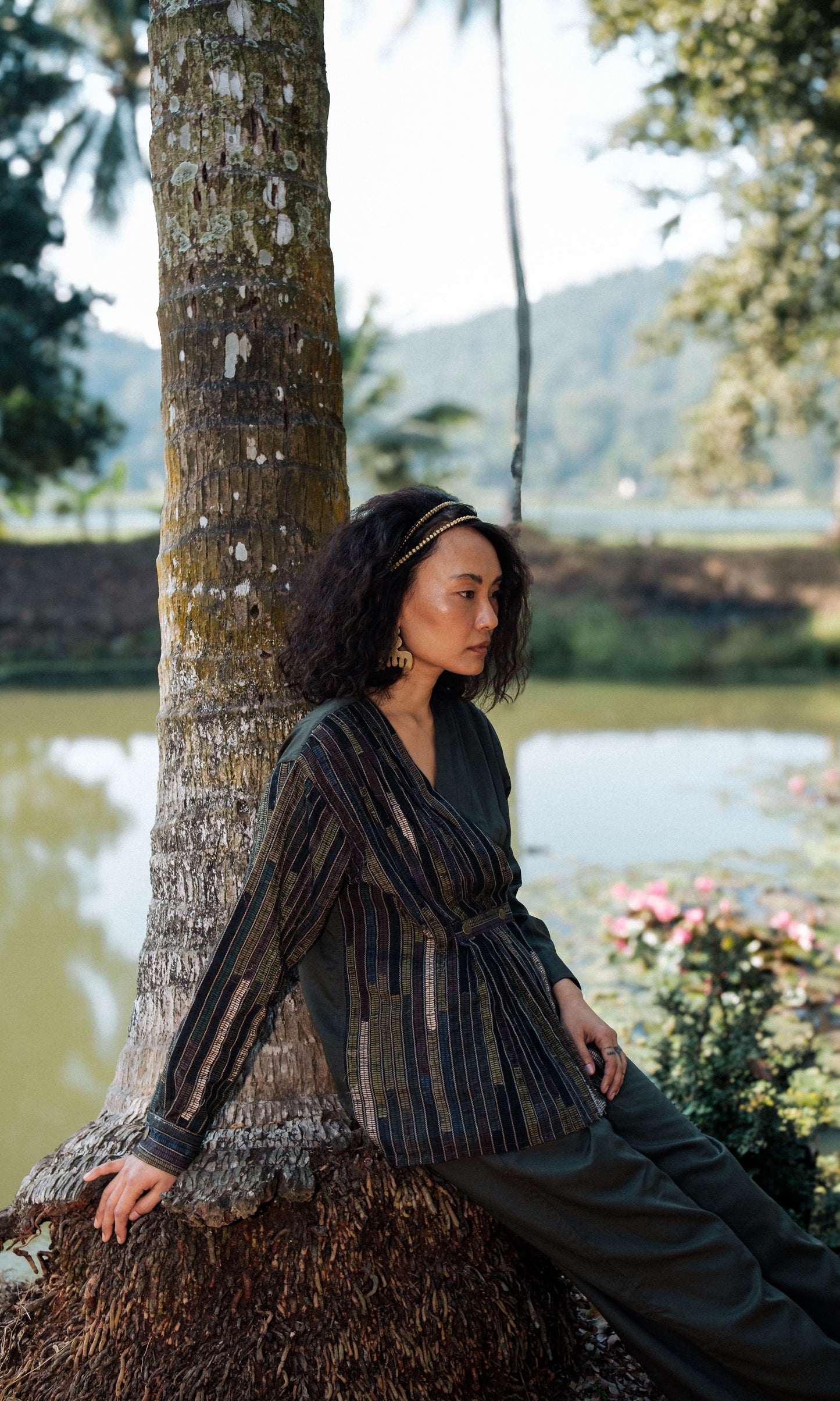 Upcycled Florence Top - Green