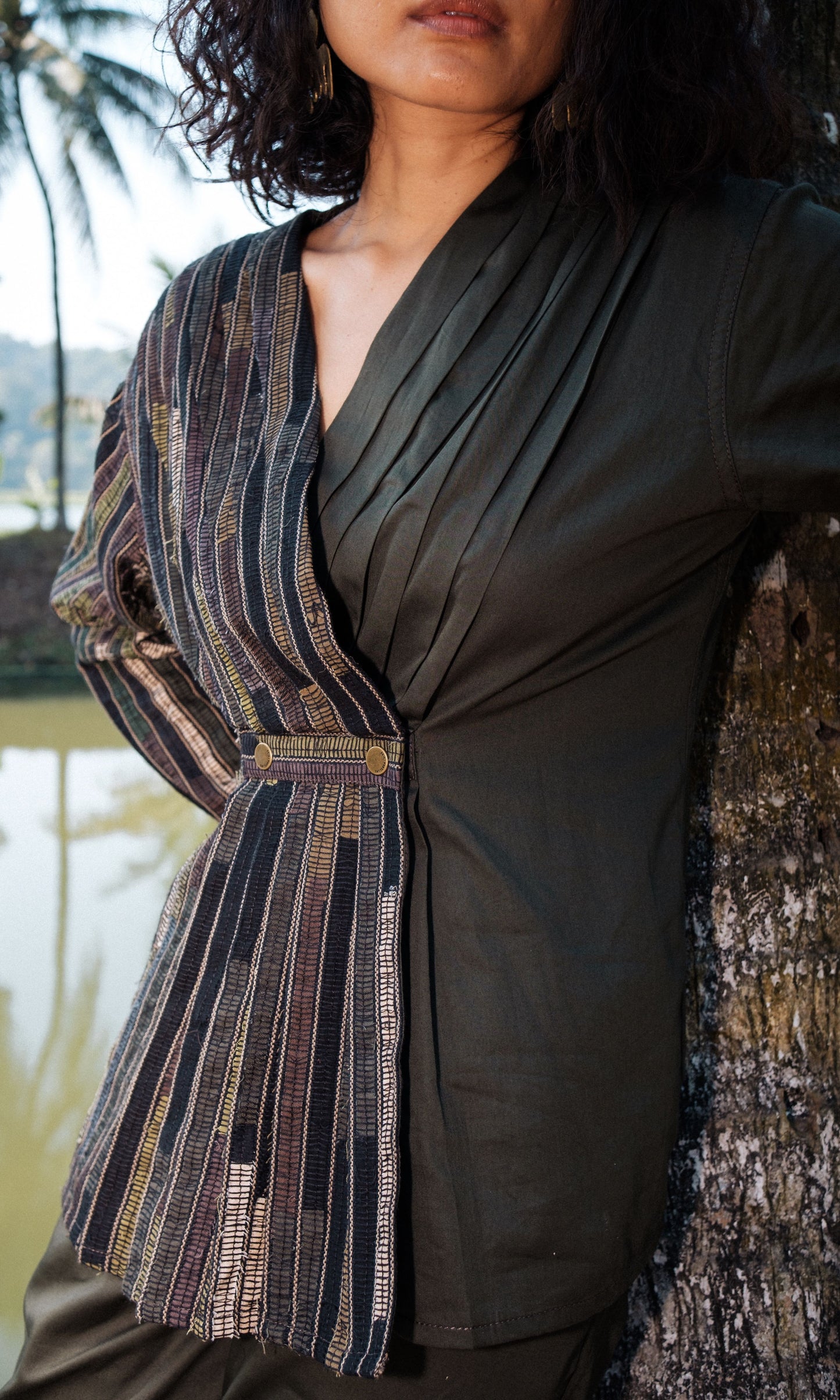 Upcycled Florence Top - Green