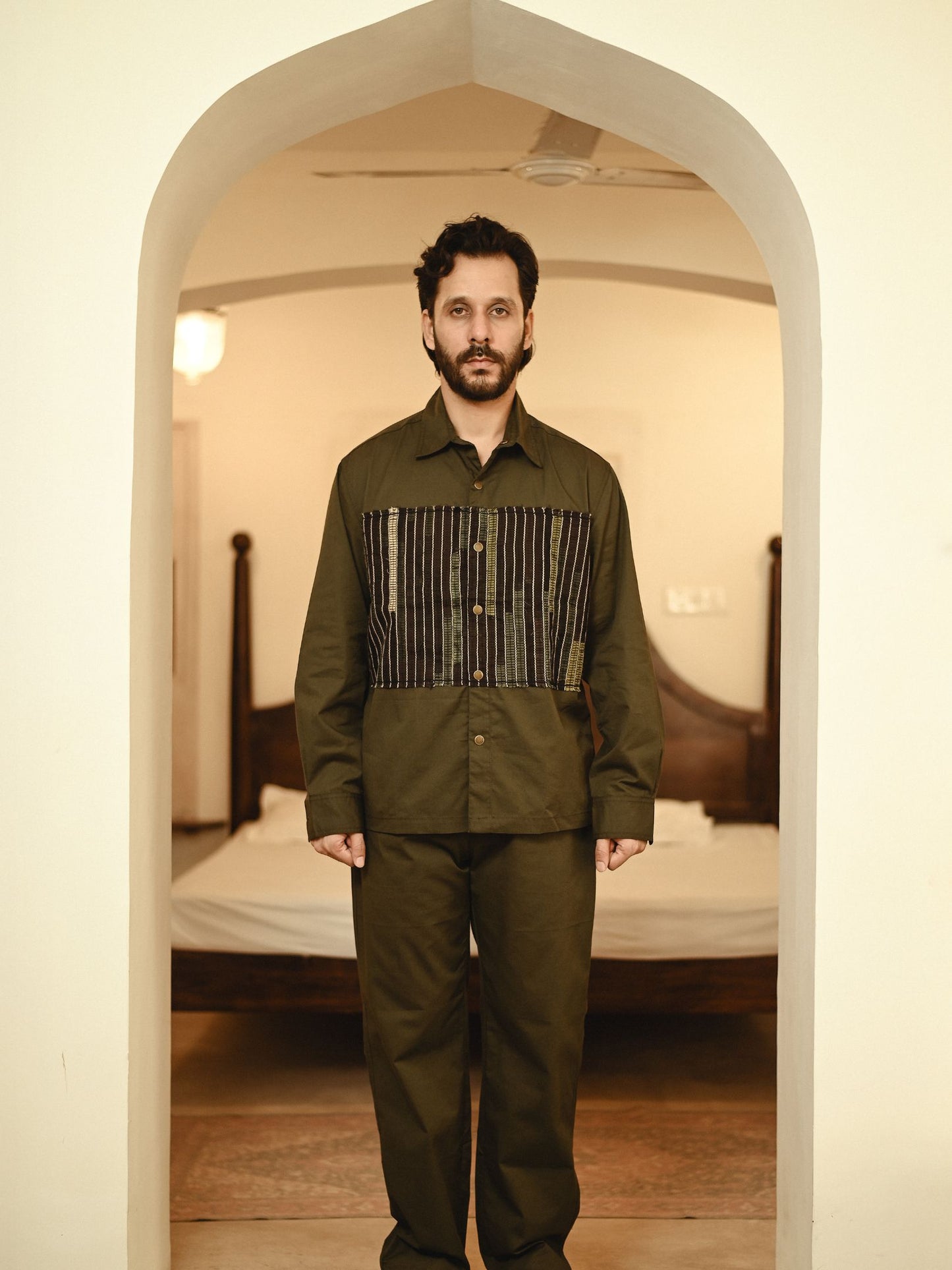 Upcycled Hunza Shirt - Green