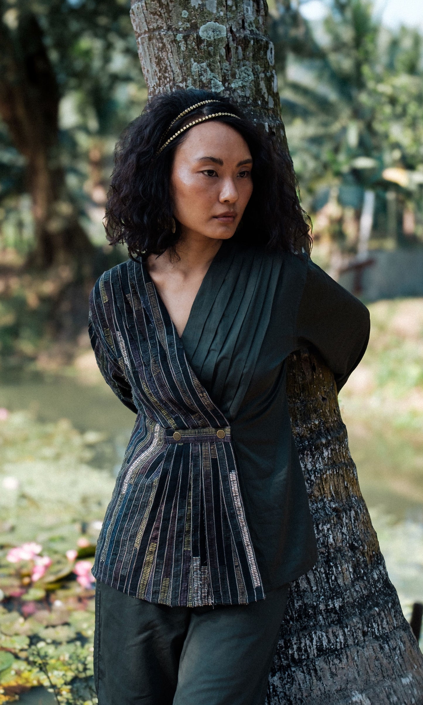 Upcycled Florence Top - Green