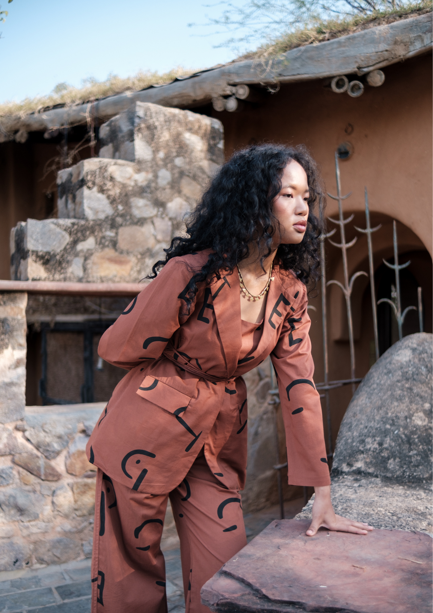 Cambridge Blazer - Line Printed