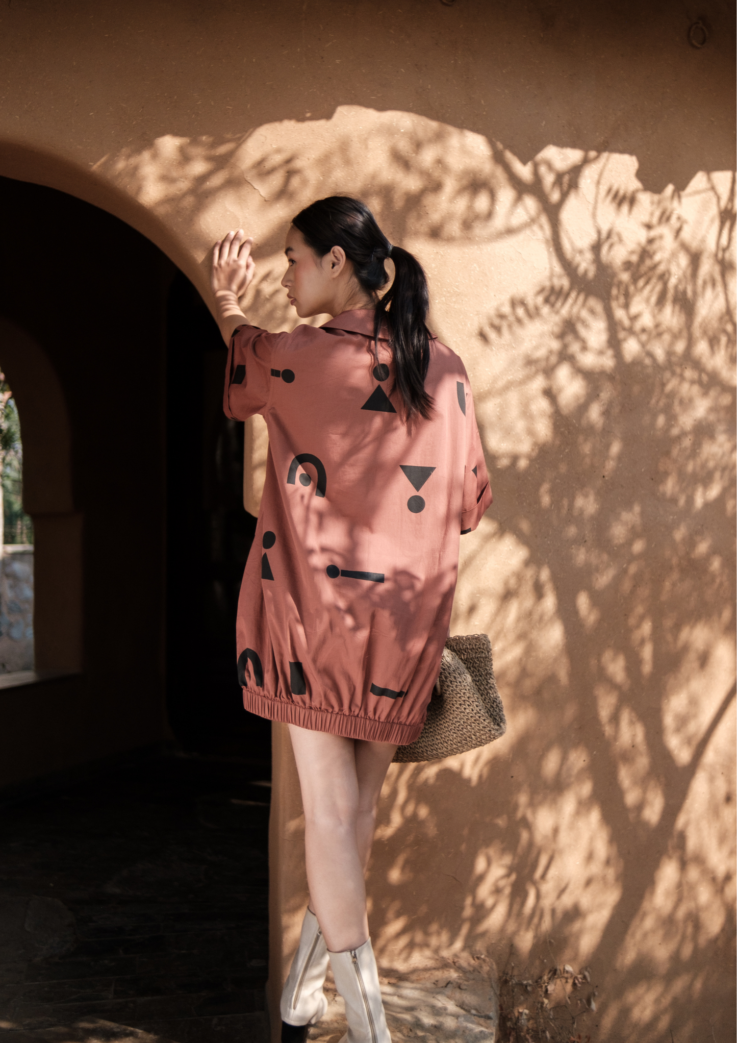 Sydney Shift Dress - Triangular Print