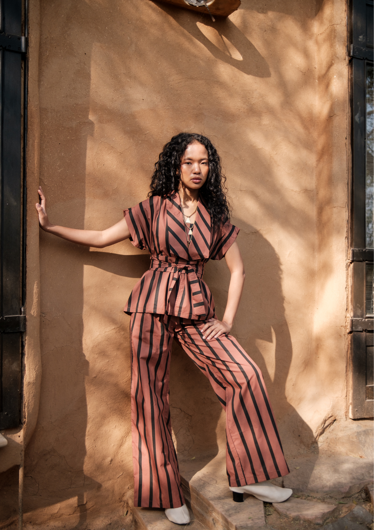 Friday Flared Pants - Striped