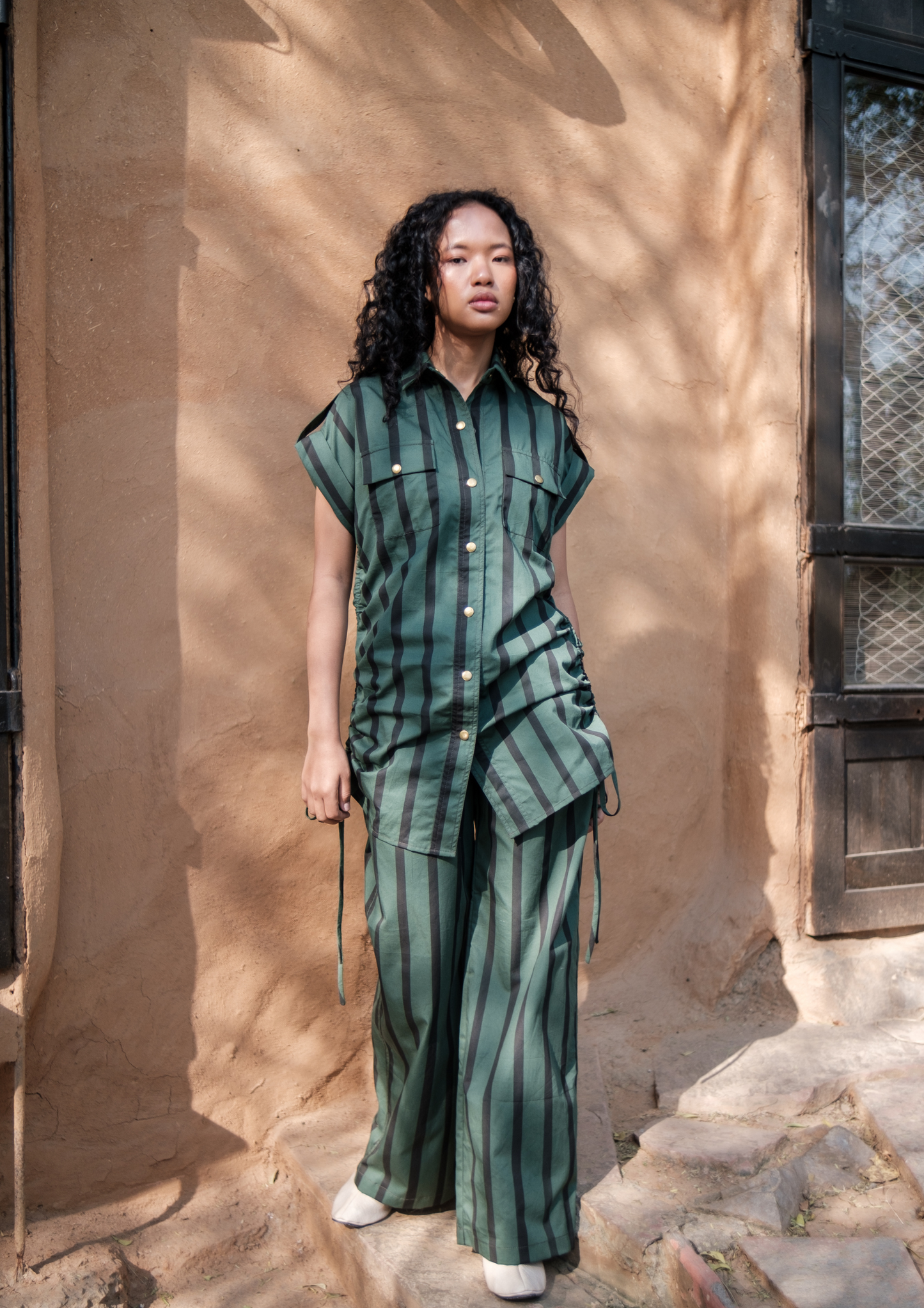 Friday Flared Pants - Striped