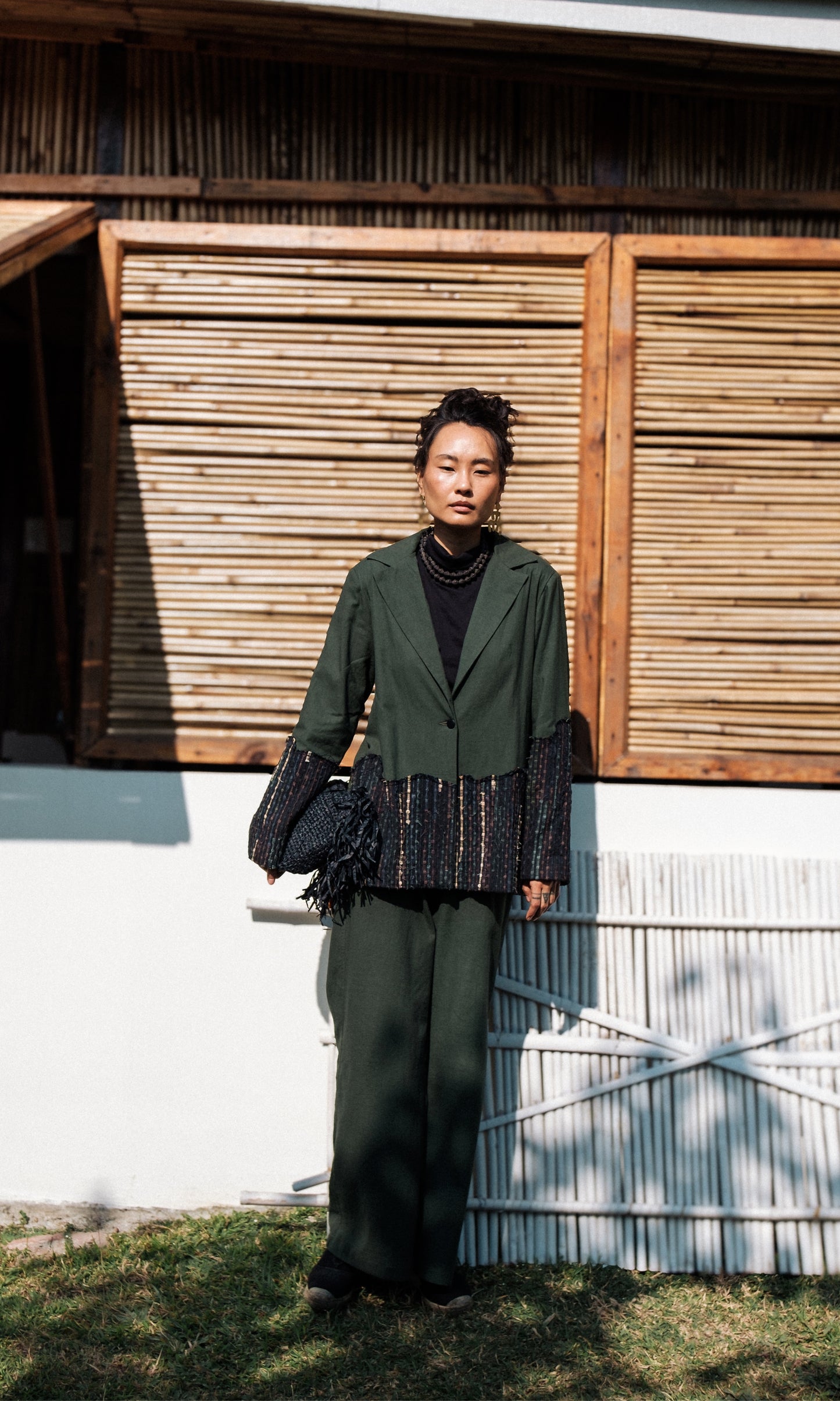 Handwoven Ying Yang Blazer-Set