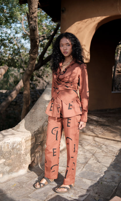 Seattle Wrap Shirt Line Printed-Set