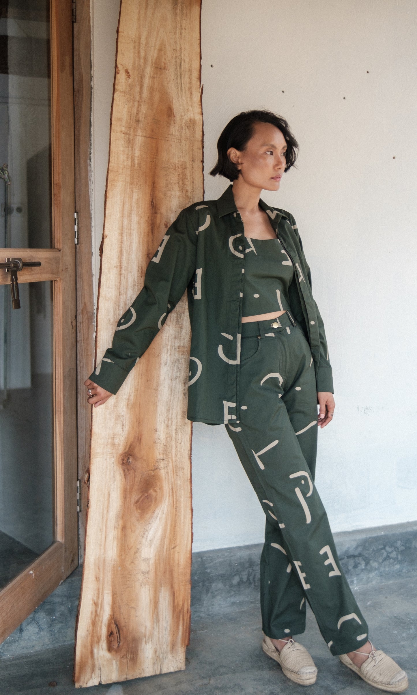 Seattle Wrap Shirt Line Printed-Set