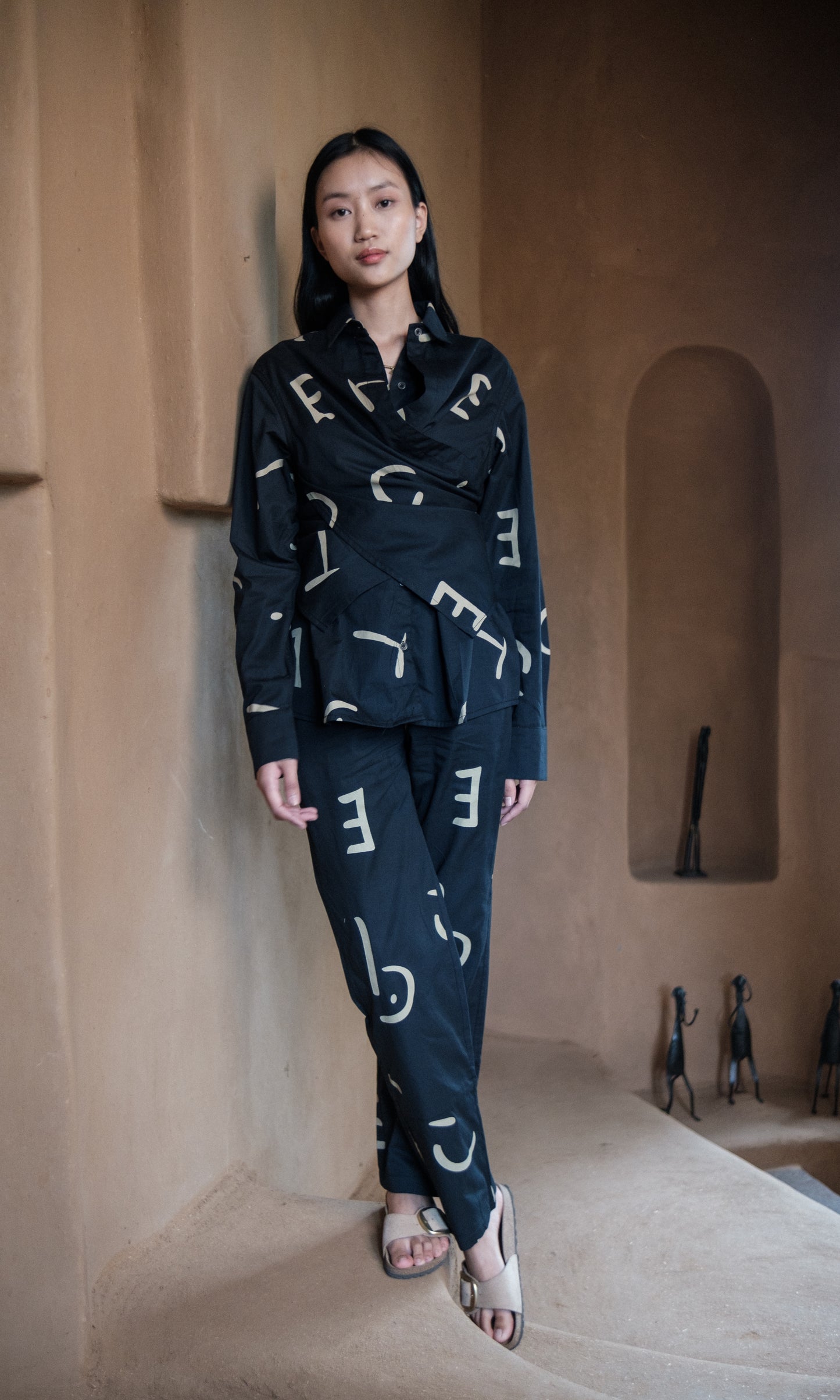 Seattle Wrap Shirt Line Printed-Set