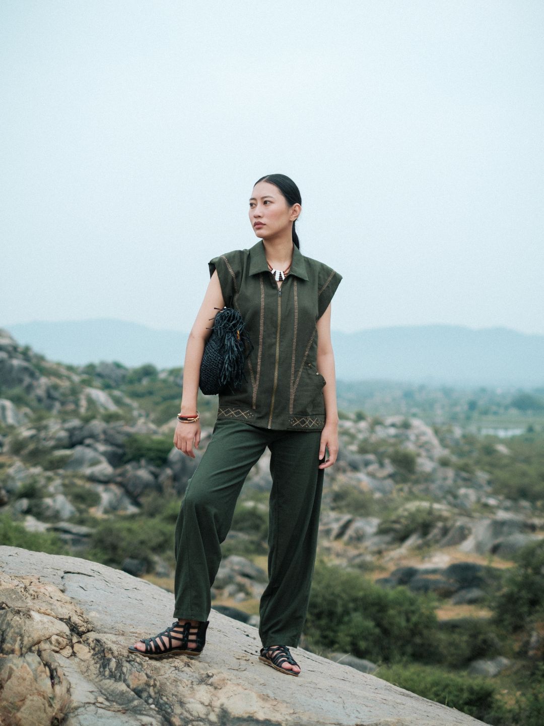 Handwoven Barrel Pants