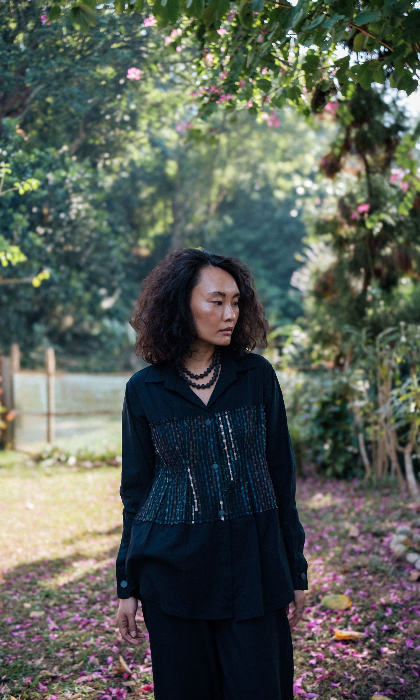 Handwoven Hunza Shirt - Black Green