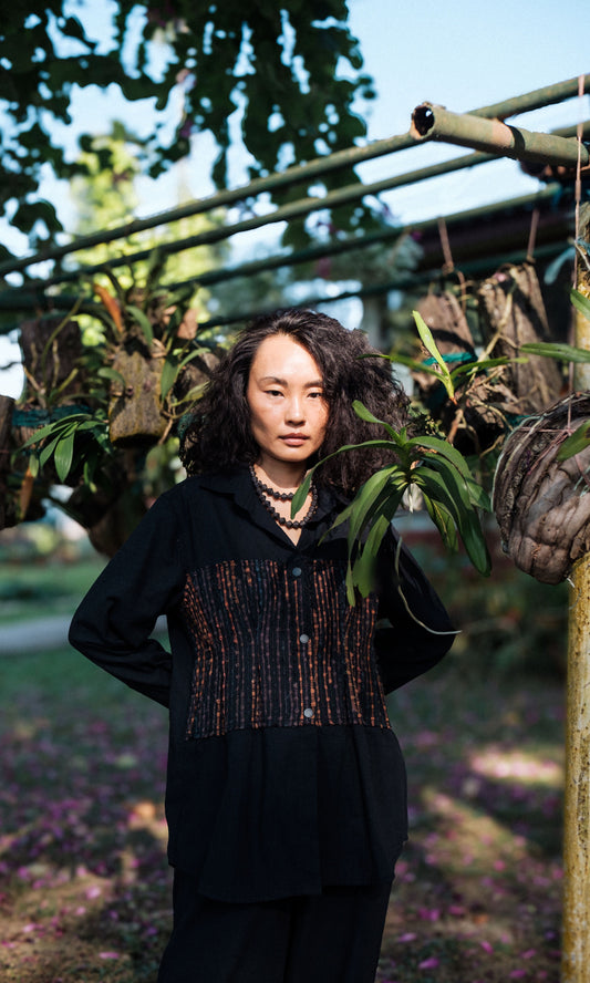 Handwoven Hunza Shirt - Black Copper
