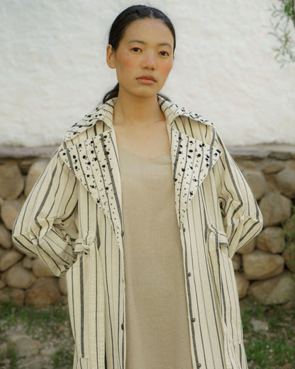 Zanskar Trench Coat – Stripe