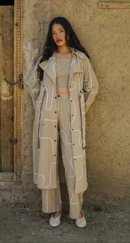 Zanskar Trench Coat – Sand