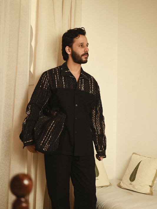 Upcycled Handwoven Arizona Shirt - Green