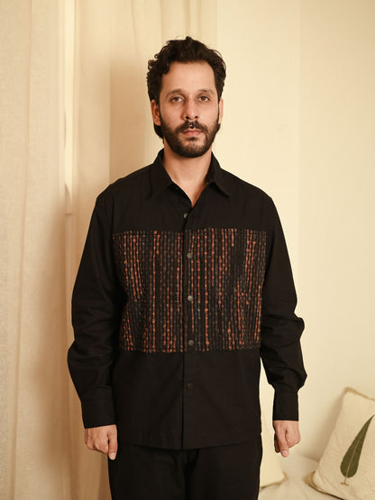 Upcycled Handwoven Hunza Shirt - Copper