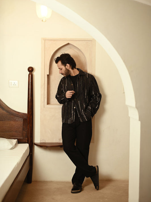 Upcycled Handwoven Berlin Jacket - Green