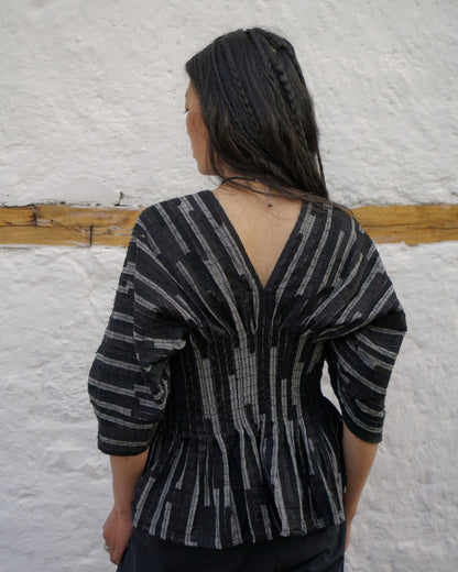 Pangong Textured Jacket – Noir