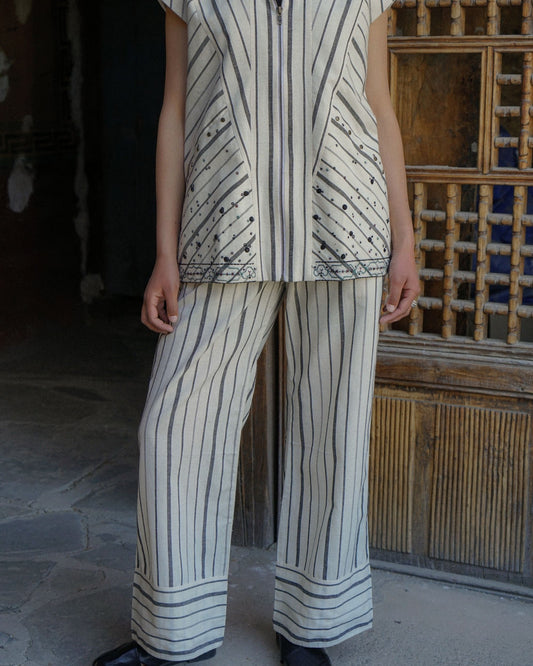 Lama Flare Trousers – Stripe