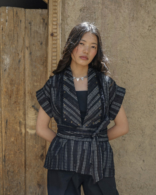 Berlin Textured Jacket – Noir