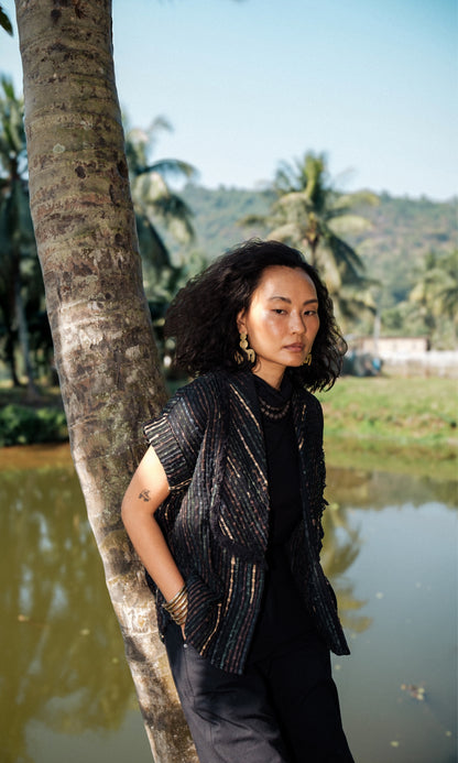 Handwoven Berlin Shawl Collar-Set